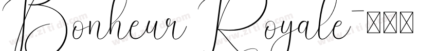 Bonheur Royale字体转换